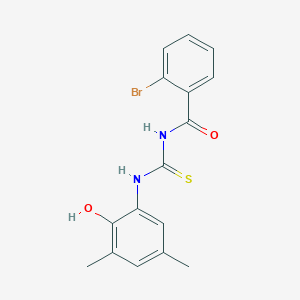 molecular formula C16H15BrN2O2S B316995 2-bromo-N-[(2-hydroxy-3,5-dimethylphenyl)carbamothioyl]benzamide 