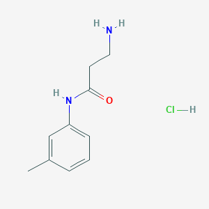 molecular formula C10H15ClN2O B3169956 3-Amino-N-(3-methylphenyl)propanamide hydrochloride CAS No. 938515-45-8