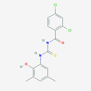 2,4-dichloro-N-[(2-hydroxy-3,5-dimethylphenyl)carbamothioyl]benzamide