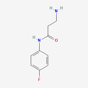 molecular formula C9H11FN2O B3169960 3-氨基-N-(4-氟苯基)丙酰胺 CAS No. 938515-70-9
