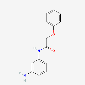 molecular formula C14H14N2O2 B3169976 N-(3-aminophenyl)-2-phenoxyacetamide CAS No. 939230-93-0