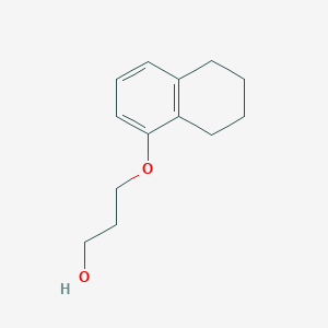 molecular formula C13H18O2 B3169995 3-(5,6,7,8-Tetrahydronaphthalen-1-yloxy)-propan-1-ol CAS No. 939381-30-3