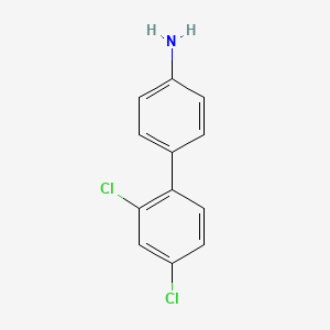 molecular formula C12H9Cl2N B3170004 2',4'-Dichloro-[1,1'-biphenyl]-4-amine CAS No. 939757-52-5