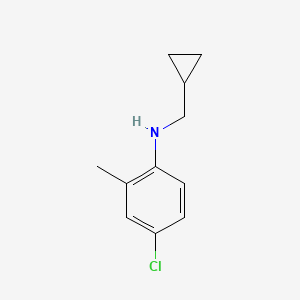 molecular formula C11H14ClN B3170014 4-chloro-N-(cyclopropylmethyl)-2-methylaniline CAS No. 939757-94-5