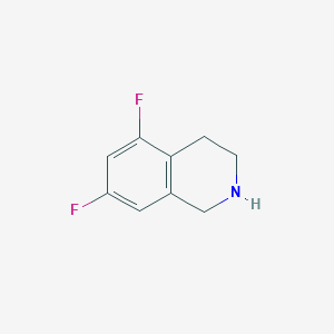 molecular formula C9H9F2N B3170036 5,7-Difluoro-1,2,3,4-tetrahydroisoquinoline CAS No. 939758-81-3