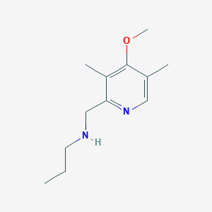 molecular formula C12H20N2O B3170061 N-[(4-methoxy-3,5-dimethylpyridin-2-yl)methyl]propan-1-amine CAS No. 939899-74-8