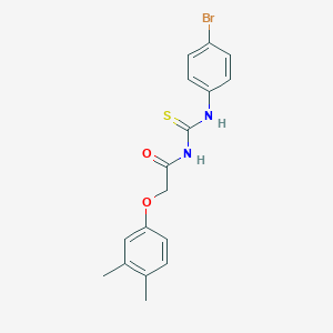 molecular formula C17H17BrN2O2S B317009 N-(4-bromophenyl)-N'-[(3,4-dimethylphenoxy)acetyl]thiourea 