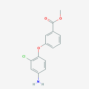 molecular formula C14H12ClNO3 B3170106 Methyl 3-(4-amino-2-chlorophenoxy)benzoate CAS No. 940304-31-4