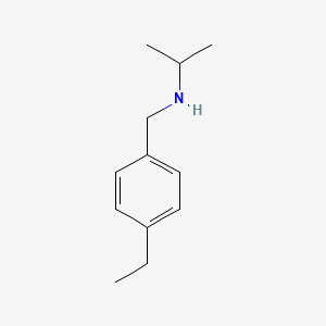 molecular formula C12H19N B3170121 [(4-Ethylphenyl)methyl](propan-2-yl)amine CAS No. 940355-04-4