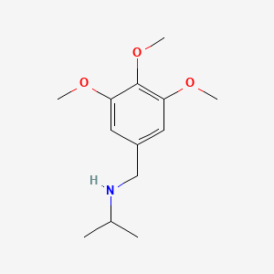 molecular formula C13H21NO3 B3170124 (丙烷-2-基)[(3,4,5-三甲氧基苯基)甲基]胺 CAS No. 940356-59-2