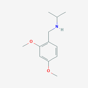 molecular formula C12H19NO2 B3170132 [(2,4-Dimethoxyphenyl)methyl](propan-2-yl)amine CAS No. 940356-64-9