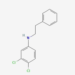 molecular formula C14H13Cl2N B3170137 3,4-Dichloro-N-phenethylaniline CAS No. 940365-78-6