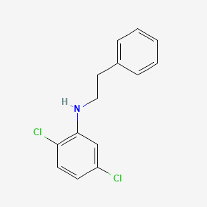 molecular formula C14H13Cl2N B3170142 2,5-Dichloro-N-phenethylaniline CAS No. 940367-93-1