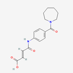 molecular formula C17H20N2O4 B3170151 (E)-4-[4-(1-氮杂环戊烷甲酰基)苯胺基]-4-氧代-2-丁烯酸 CAS No. 940472-66-2