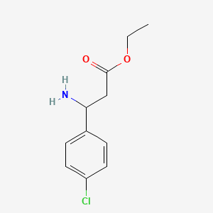 molecular formula C11H14ClNO2 B3170160 3-氨基-3-(4-氯苯基)丙酸乙酯 CAS No. 94104-33-3