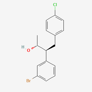 molecular formula C16H16BrClO B3170167 (2R,3S)-3-(3-溴苯基)-4-(4-氯苯基)丁烷-2-醇 CAS No. 941280-52-0