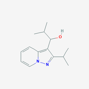 molecular formula C14H20N2O B3170181 1-(2-Isopropyl-pyrazolo[1,5-a]pyridin-3-yl)-2-methyl-propan-1-ol CAS No. 94144-52-2