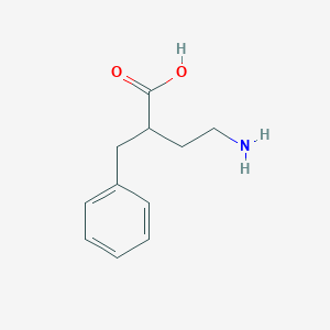 molecular formula C11H15NO2 B3170196 4-Amino-2-benzylbutanoic acid CAS No. 941577-96-4