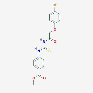 molecular formula C17H15BrN2O4S B317021 Methyl 4-[({[(4-bromophenoxy)acetyl]amino}carbothioyl)amino]benzoate 