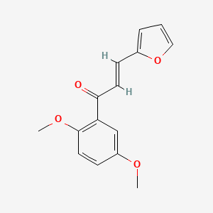 molecular formula C15H14O4 B3170210 (2E)-1-(2,5-Dimethoxyphenyl)-3-(furan-2-yl)prop-2-en-1-one CAS No. 941717-85-7