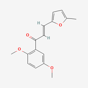 molecular formula C16H16O4 B3170217 (2E)-1-(2,5-Dimethoxyphenyl)-3-(5-methylfuran-2-yl)prop-2-en-1-one CAS No. 941717-89-1