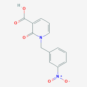 molecular formula C13H10N2O5 B3170225 1-(3-硝基苄基)-2-氧代-1,2-二氢吡啶-3-羧酸 CAS No. 941868-33-3
