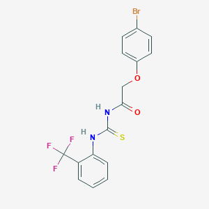 molecular formula C16H12BrF3N2O2S B317023 N-[(4-bromophenoxy)acetyl]-N'-[2-(trifluoromethyl)phenyl]thiourea 