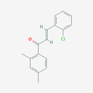 molecular formula C17H15ClO B3170273 3-(2-Chlorophenyl)-1-(2,4-dimethylphenyl)prop-2-en-1-one CAS No. 942282-99-7