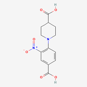 3-Nitro-4-(4-carboxypiperidine)benzoic acid