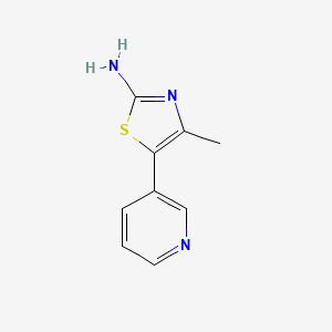 molecular formula C9H9N3S B3170361 2-Amino-4-methyl-5-(3-pyridyl)thiazole CAS No. 94284-29-4