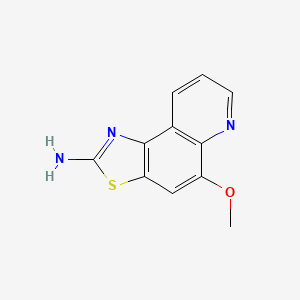 molecular formula C11H9N3OS B3170366 5-Methoxy[1,3]thiazolo[4,5-f]quinolin-2-amine CAS No. 942850-05-7