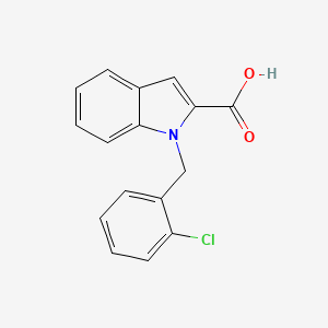 molecular formula C16H12ClNO2 B3170400 1-(2-chlorobenzyl)-1H-indole-2-carboxylic acid CAS No. 943109-68-0