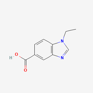 molecular formula C10H10N2O2 B3170407 1-Ethyl-1H-benzoimidazole-5-carboxylic acid CAS No. 943110-19-8