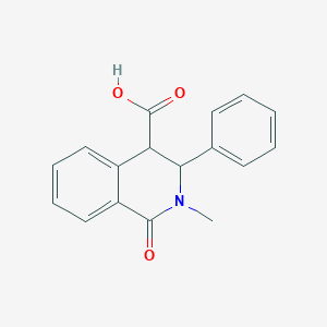 molecular formula C17H15NO3 B3170425 2-Methyl-1-oxo-3-phenyl-1,2,3,4-tetrahydroisoquinoline-4-carboxylic acid CAS No. 943115-55-7