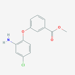 molecular formula C14H12ClNO3 B3170468 Methyl 3-(2-amino-4-chlorophenoxy)benzoate CAS No. 943619-98-5