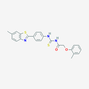 N-[4-(6-methyl-1,3-benzothiazol-2-yl)phenyl]-N'-[(2-methylphenoxy)acetyl]thiourea