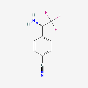 4-((1S)-1-Amino-2,2,2-trifluoroethyl)benzenecarbonitrile
