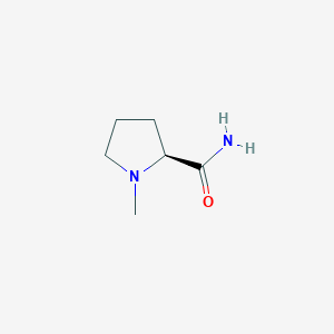 molecular formula C6H12N2O B3170478 (S)-1-Methylpyrrolidine-2-carboxamide CAS No. 94391-71-6