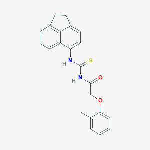 N-(1,2-dihydroacenaphthylen-5-ylcarbamothioyl)-2-(2-methylphenoxy)acetamide