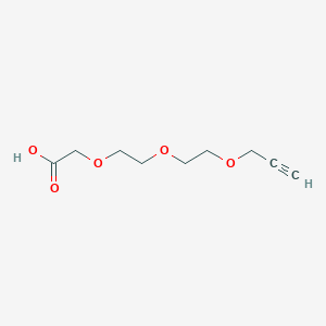 molecular formula C9H14O5 B3170540 Acetic acid, 2-[2-[2-(2-propyn-1-yloxy)ethoxy]ethoxy]- CAS No. 944561-46-0