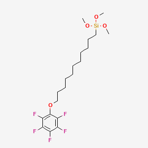 molecular formula C20H31F5O4Si B3170549 11-(五氟苯氧基)十一烷基三甲氧基硅烷 CAS No. 944721-47-5