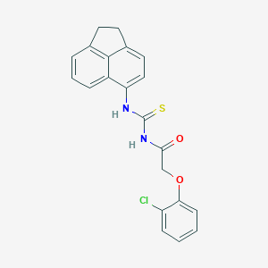 2-(2-chlorophenoxy)-N-(1,2-dihydroacenaphthylen-5-ylcarbamothioyl)acetamide