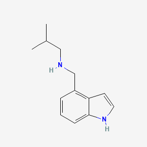 molecular formula C13H18N2 B3170562 (1H-吲哚-4-基甲基)(2-甲基丙基)胺 CAS No. 944885-37-4