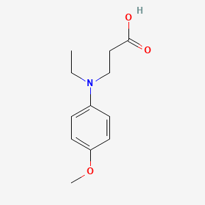 molecular formula C12H17NO3 B3170565 3-[Ethyl-(4-methoxy-phenyl)-amino]-propionic acid CAS No. 944885-95-4