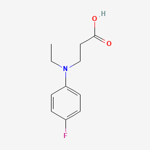 molecular formula C11H14FNO2 B3170573 3-[Ethyl-(4-fluoro-phenyl)-amino]-propionic acid CAS No. 944886-19-5