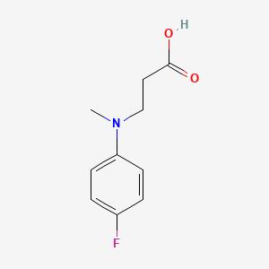 molecular formula C10H12FNO2 B3170579 3-[(4-Fluoro-phenyl)-methyl-amino]-propionic acid CAS No. 944886-90-2