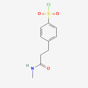 molecular formula C10H12ClNO3S B3170591 4-(2-甲基氨基羰基-乙基)-苯磺酰氯 CAS No. 944888-59-9