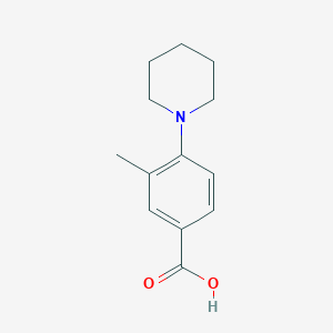 molecular formula C13H17NO2 B3170602 3-Methyl-4-piperidin-1-ylbenzoic acid CAS No. 944895-26-5