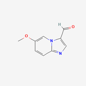 molecular formula C9H8N2O2 B3170635 6-Methoxyimidazo[1,2-A]pyridine-3-carbaldehyde CAS No. 944902-87-8