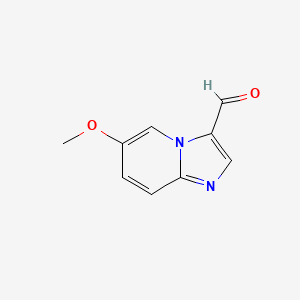 molecular formula C9H8N2O2 B3170635 6-甲氧基咪唑并[1,2-A]吡啶-3-甲醛 CAS No. 944902-87-8